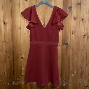 Burgundy Dress